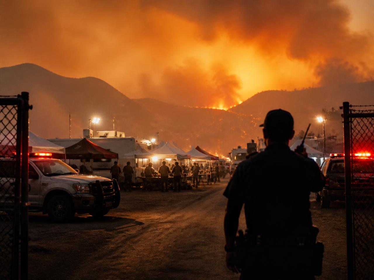 CAL FIRE command post